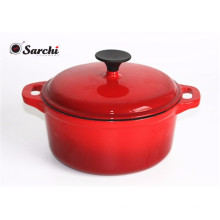 6.5 Quart Covered Enealled Cast Iron Dutch Oven - Rouge